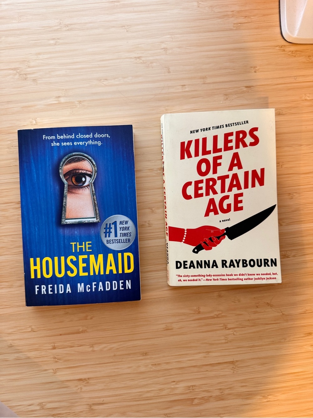 Bestseller Thriller Book Bundle The Housemaid & Killers of a Certain Age PB